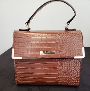 Dune London Croc Embossed Brown Bag